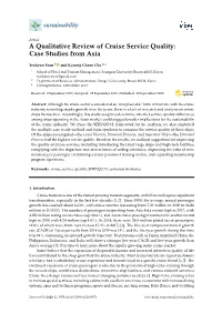 A Qualitative Review of Cruise Service Quality: Case Studies from Asia