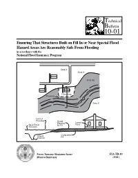 Ensuring That Structures Built on Fill in Or Near Special Flood Hazard Areas Are Reasonably Safe from Flooding in Accordance with the National Flood Insurance Program