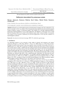Halloysite Intercalated by Potassium Acetate