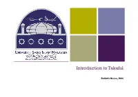 Introduction to Takaful