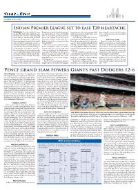 Pence Grand Slam Powers Giants Past Dodgers 12-6