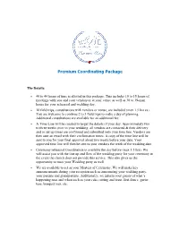 Premium Coordinating Package