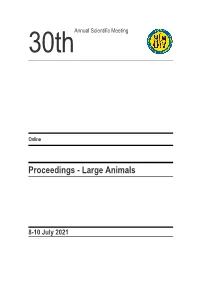 Proceedings - Large Animals