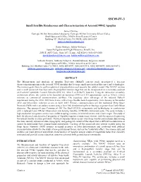 Small Satellite Rendezvous and Characterization of Asteroid 99942 Apophis