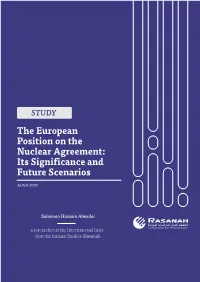 The European Position on the Nuclear Agreement: Its Significance and Future Scenarios