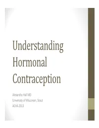 Understanding Hormonal Contraception