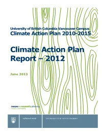 2011 Carbon Neutral Action Report | UBC Vancouver