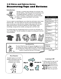 4-H Fibres and Fabrics Series Discovering Tops and Bottoms
