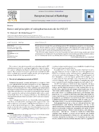 Basics and Principles of Radiopharmaceuticals for PET/CT