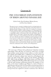 Chapter 16 Pre-Columbian Exploitation of Birds Around