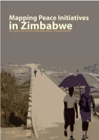 Mapping Peace Initiatives in Zimbabwe