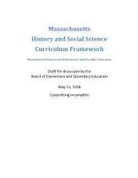 Massachusetts History and Social Science Curriculum Framework