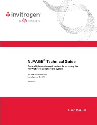 Nupage Technical Guide