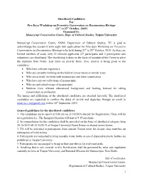 Shortlisted Candidates for Five Days Workshop on Preventive