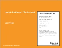 User Guide Laplink® Diskimage™ 7 Professional