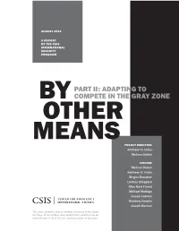 Adapting to Compete in the Gray Zone