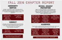 Chapter Report