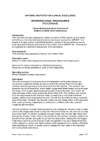 Overview of Endovascular Atrial Septostomy PDF 164 KB