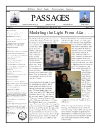 Passages Editor: Candis Collick Paper on Any 1861, Because Detour Reef Newsletter@Drlps.Com Lighthouse in the Light Replaced It in 1931