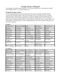 Prestige Classes of Harqual Any Prestige Class Marked with an Asterisk (*) Is a Restricted Prestige Class