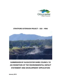 Submission by Gloucester Shire Council to an Exhibition of the Environmental Impact Statement and Development Application