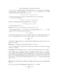 1. Basic Properties of Elliptic Function Let Ω1,Ω2 Be Two Complex Numbers