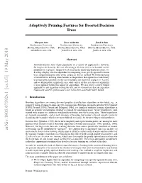 Adaptively Pruning Features for Boosted Decision Trees