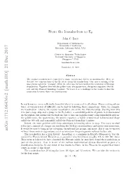 From the Icosahedron to E8