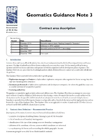 Geomatics Guidance Note 3