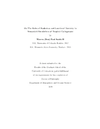 On the Roles of Radiation and Low-Level Vorticity in Numerical Simulations of Tropical Cyclogenesis