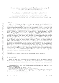 Surface Composition and Taxonomic Classification of a Group of Near