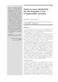 The Role of Hepatitis C Virus in Hepatocellular Carcinoma A63