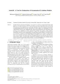 A Tool for Estimation of Grammatical Evolution Models