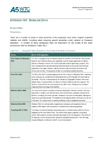 Appendix 16C Baseline Data