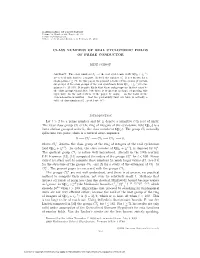 Class Numbers of Real Cyclotomic Fields of Prime Conductor