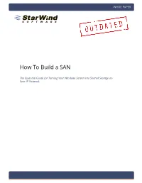 How to Build a SAN