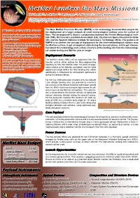 Payload Instruments Metnet Mass Budget