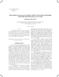 THE SPORES of Alternaria in AEROPLANKTON and ITS RELATIONSHIPS with the METEOROLOGICAL FACTORS