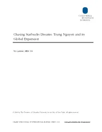 Trung Nguyen and Its Global Expansion