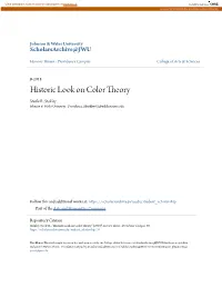 Historic Look on Color Theory Steele R