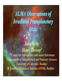 ALMA Observations of Irradiated Protoplanetary Disks