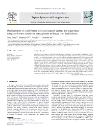 Development of a Web-Based Decision Support System for Supporting