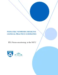 EEG Neuro-Monitoring in the NICU