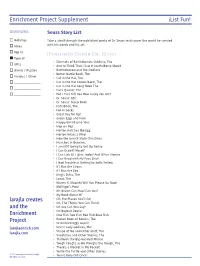 Enrichment Project Supplement ¡List Fun!