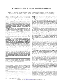 Routine Circumcision of Newborn Infants Re