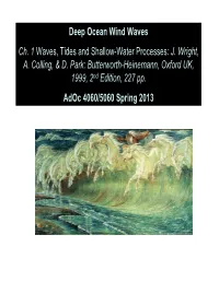 Deep Ocean Wind Waves Ch