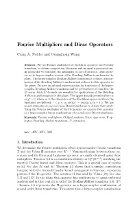 Fourier Multipliers and Dirac Operators
