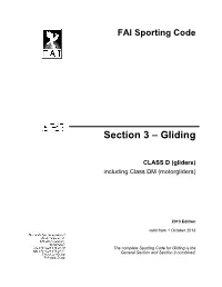 Section 3 – Gliding