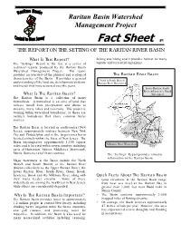 The Report on the Setting of the Raritan River Basin
