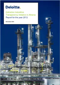 Extractive Industries Transparency Initiative in Albania Annual Report 2012